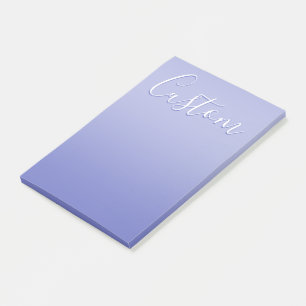 Editierbare Kursivschrift Weiß und Violett Post-it Klebezettel