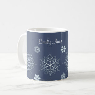 Editierbare Snowflake bearbeitbare Kaffeemaschine  Kaffeetasse