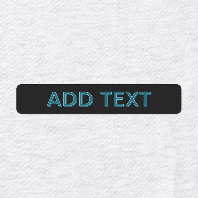 Editierbare, übersichtliche Buchstaben mit Schlags Etiketten (Design 1)