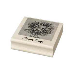 Editierbare Verzierte Sun Sketch Gummistempel