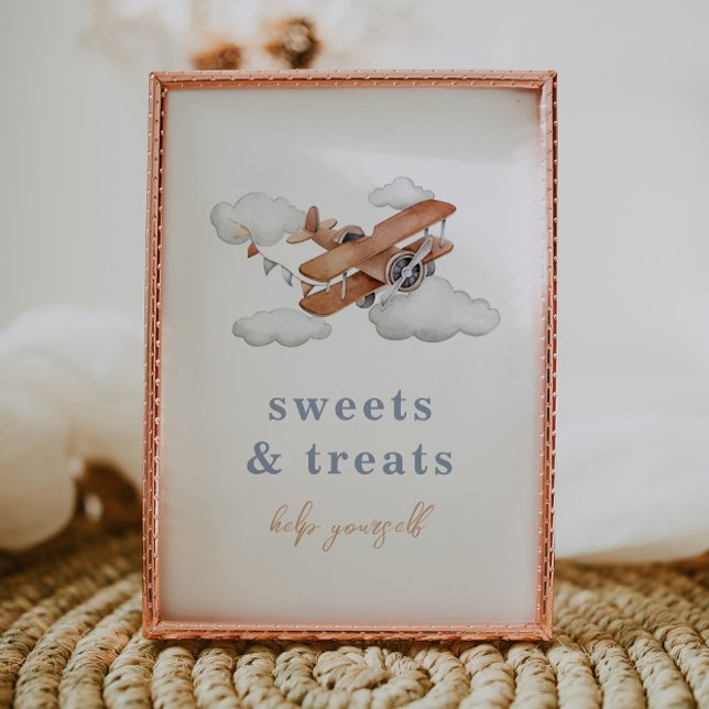 Editierbare Vintage Flugzeugnahrungskarte Einladung (Von Creator hochgeladen)