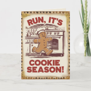 EDITIERBARE Vintage Lustige Weihnachtskarte Feiertagskarte