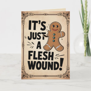 EDITIERBARE Vintage Lustige Weihnachtskarte Feiertagskarte