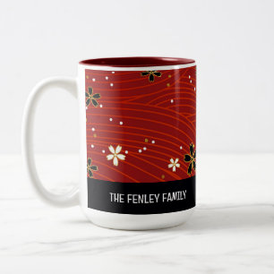 Editierbare Weihnachtsfeiertage Zweifarbige Tasse