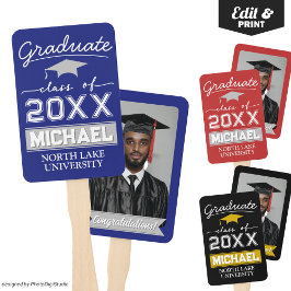 Editierbarer Abschluss Garden Flaggenname und Schu Fächer