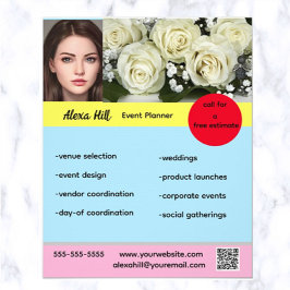 Editierbarer Flyer für Veranstaltungsplaner