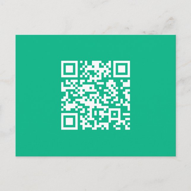 Editierbarer QR Code Generieren Sie Ihren eigenen  Postkarte (Vorderseite)