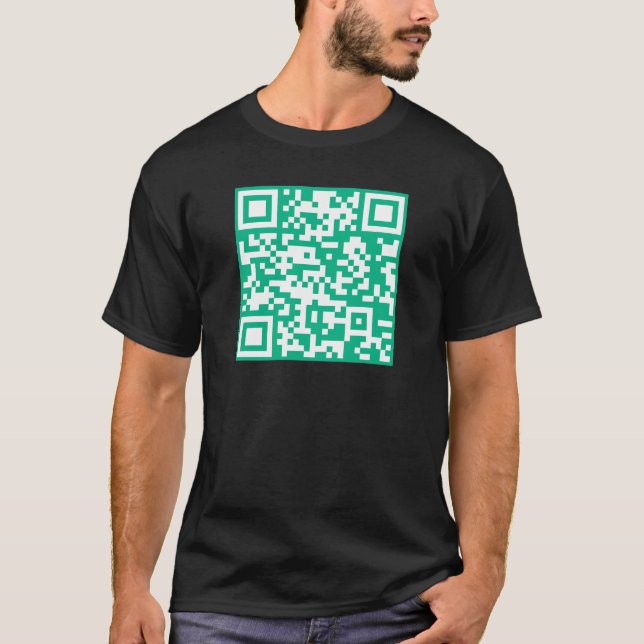 Editierbarer QR Code Generieren Sie Ihren eigenen  T-Shirt (Vorderseite)