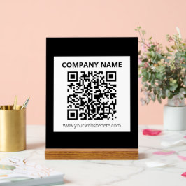 Editierbarer QR-Code und einfaches, benutzerdefini Acrylschild