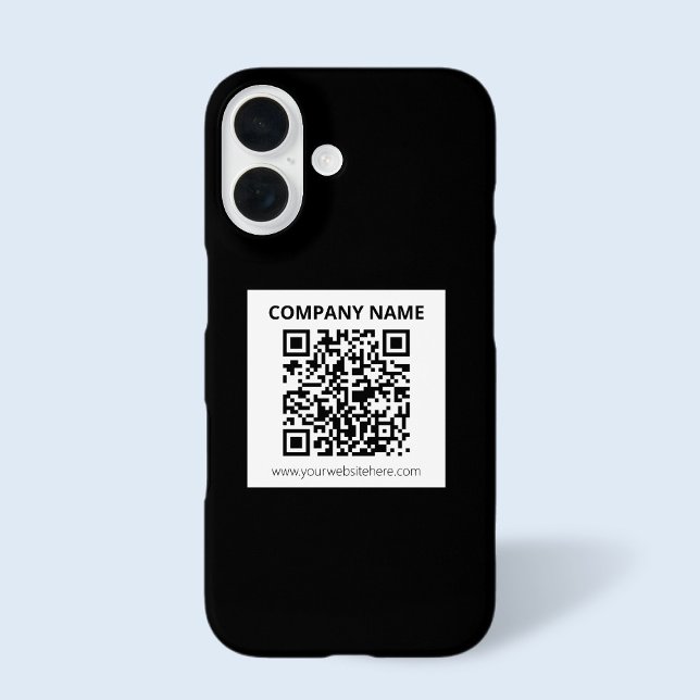 Editierbarer QR-Code und einfaches, benutzerdefini iPhone 16 Hülle (Von Creator hochgeladen)