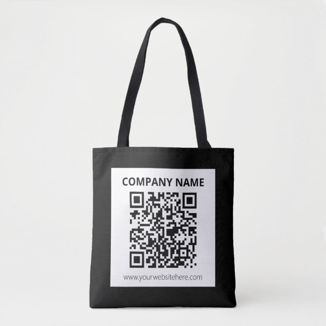 Editierbarer QR-Code und einfaches, benutzerdefini Tasche (Vorderseite)