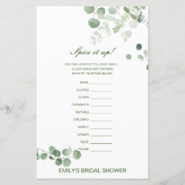 Editierbares Gewürz ist nach oben, Name des Gewürz