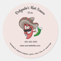 Editierbares mexikanisches Hot-Sauce-Label