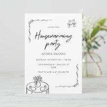 Editierbares Minimalistisches Party