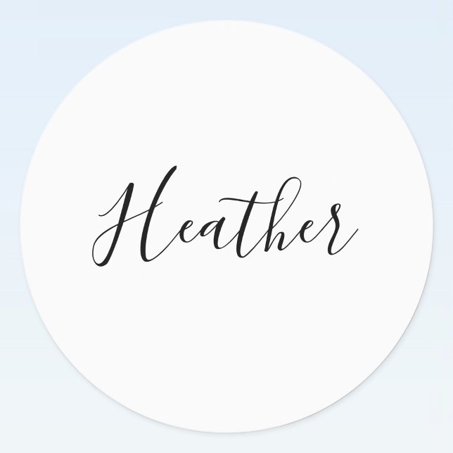 Editierbares modernes Skriptmuster | Schwarz/Weiß Etiketten (Von Creator hochgeladen)