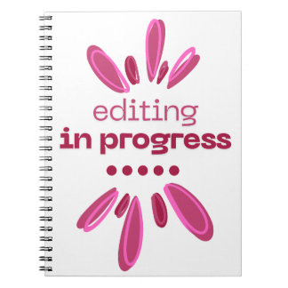 Editing in Progress-Notebook für Autoren/Autoren Notizblock