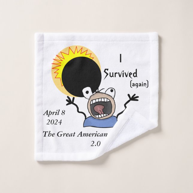 Édition de survie de l'éclipse solaire 2024 (Gant de toilette)