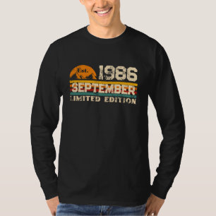 Édition limitée T-Shirt personnalisé Septembre 198