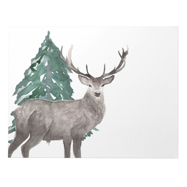 Editor für Hirsch und Pine Tree Notizblock (Vorderseite)