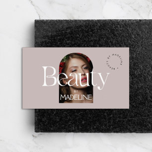 Editorial Chic Text Beauty Blush Mauve Visitenkarte
