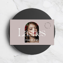 Editorial Chic Text Lashes Blush Mauve