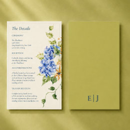 Editorial Hortensie Orchidee Anthurie Hochzeit Begleitkarte