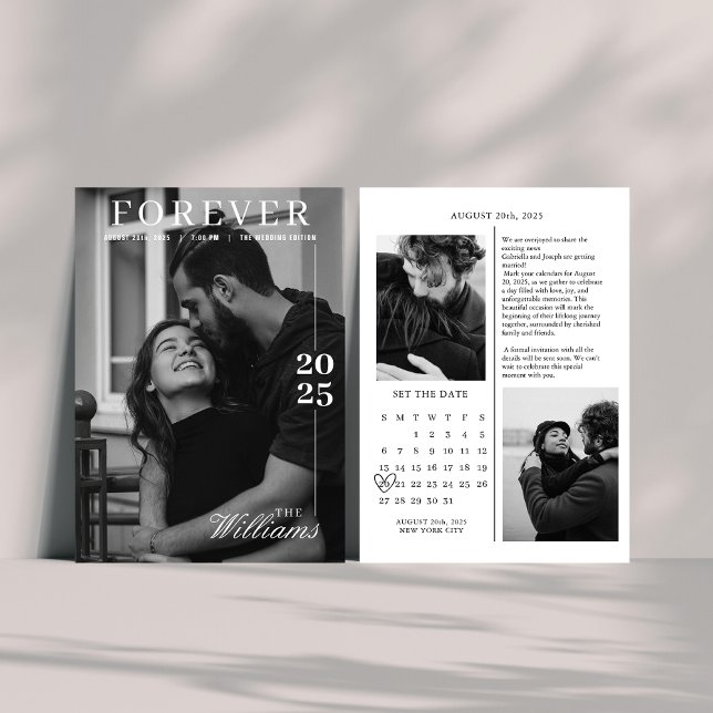 Editorial Kalender Zeitschrift Hochzeit speichern  Einladung (Von Creator hochgeladen)