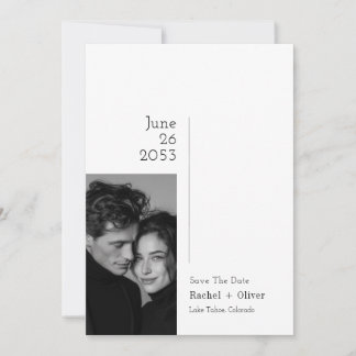 Editorial Luxury Photo Wedding Save the Date