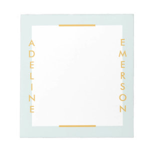 Editorial Moderne Typographie Bloc-notes - Mint