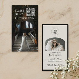 Editorial Photo Logo QR Code Business Card Visitenkarte