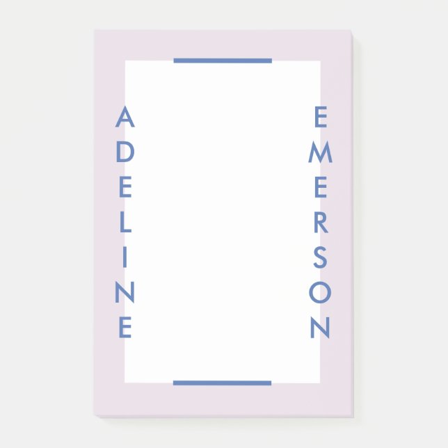 Éditorial Typographie moderne Post-It Notes - Viol (Devant)