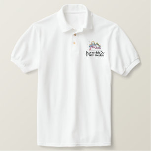 EDIWM helle Farbe bestickter Polo