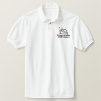 EDIWM helle Farbe bestickter Polo