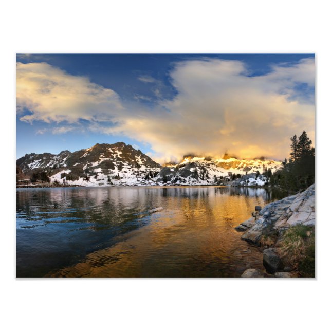 Ediza Lake Sunset - Sierra Nevada Fotodruck (Vorne)
