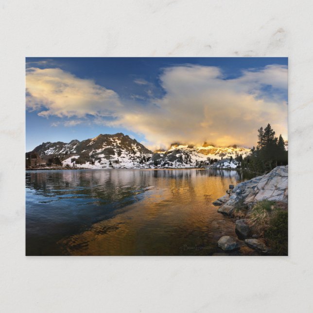 Ediza Lake Sunset - Sierra Nevada Postkarte (Vorderseite)