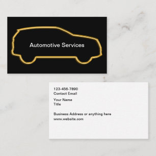Edle Auto-Gold-Auto-Geschäftskarten Visitenkarte