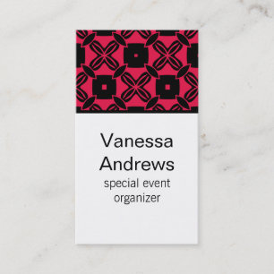 Edle Beauty Business Card, Hot Pink Visitenkarte