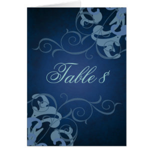 Edle blaue u. blaue Rolle-Tabellen-Karte