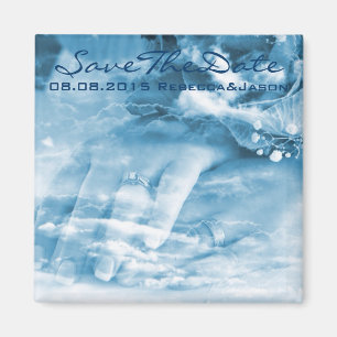 Edle Hände Jahrgang Hochzeit Save the Date Magnet