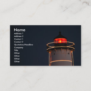 Edle Leuchtturm-Visitenkarte Visitenkarte