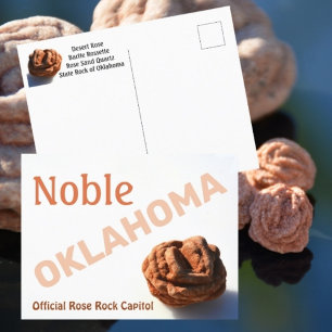 Edle Oklahoma-Rosenfels-Kapitols-Photographie Postkarte