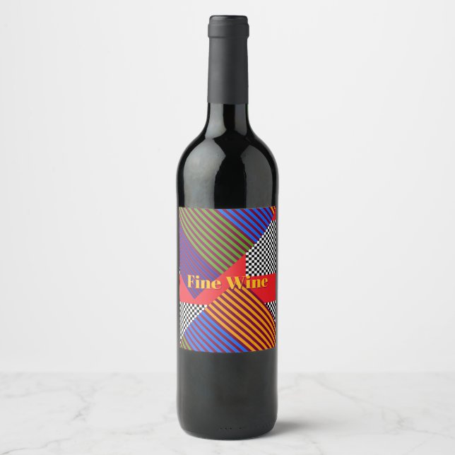 Edler Wein Weinetikett (Vorderseite)
