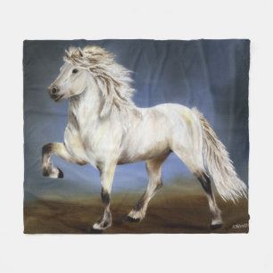 Edles Icelandic Pferd Fleecedecke