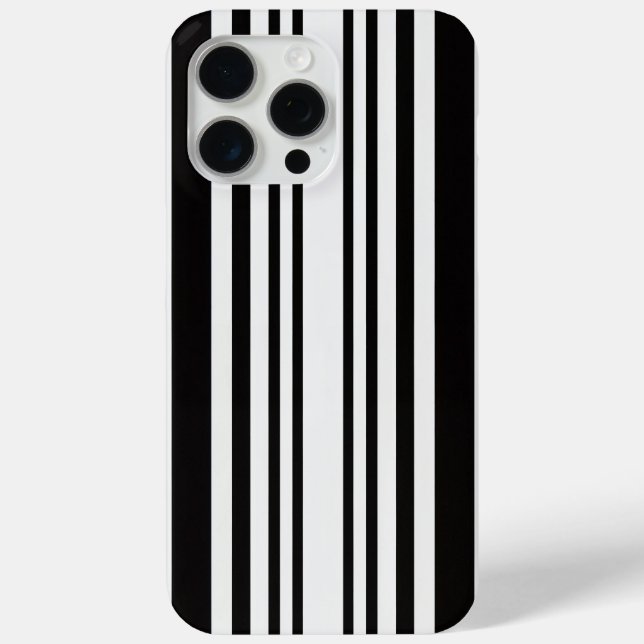 Edles und luxuriöses Schwarzweißmuster iPhone Case-Mate iPhone Hülle (Rückseite)