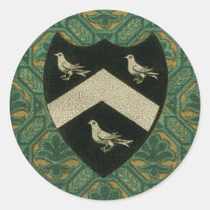 Edles Wappen II Runder Aufkleber