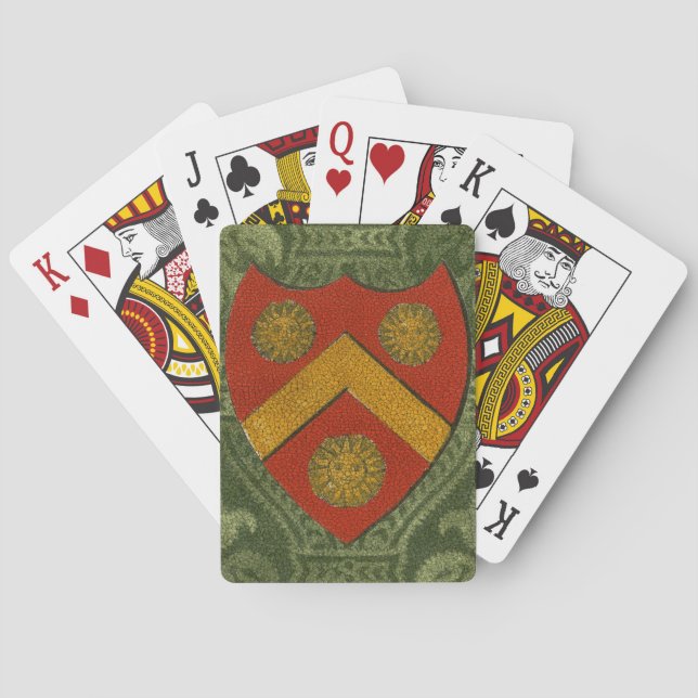 Edles Wappen V Spielkarten (Rückseite)