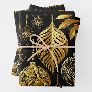 Edles Weihnachtsgeschenkpapier Geschenkpapier Set
