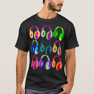 EDM DJ Headphone Dance Rave Muic Fetival T-Shirt