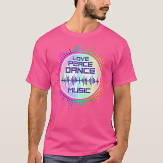 Edm Electronic Dance Music Rave Liebe Frieden T-Shirt