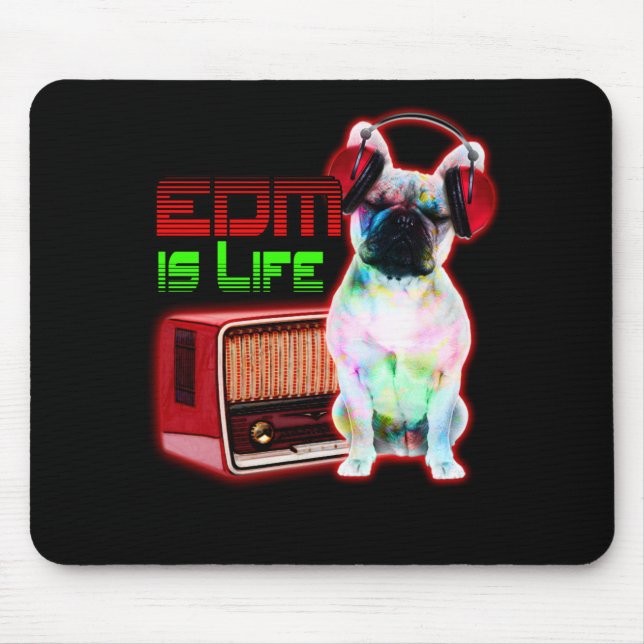 EDM Mops Mousepad (Vorne)